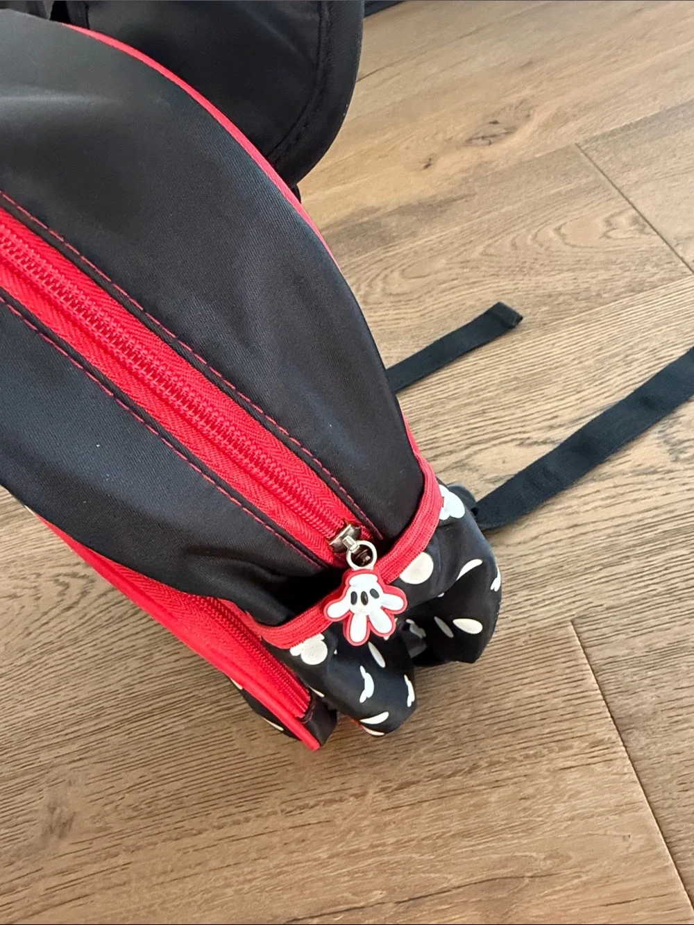 Disney Kids Polka Dot Minnie Backpack in Black and Red